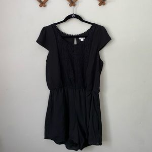 Xhilaration Black Romper L